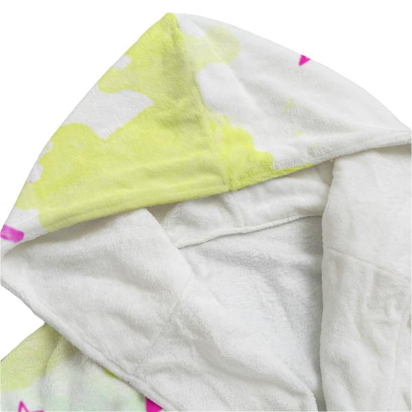 Bunter Bademantel Leo aus Flanell – flauschig & farbenfroh, Größen S–2XL